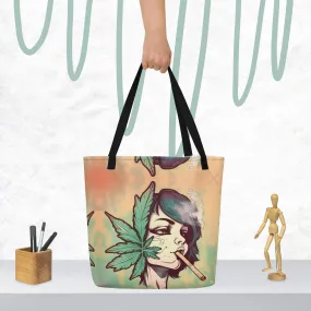 420 All-Over Print Large Tote Bag