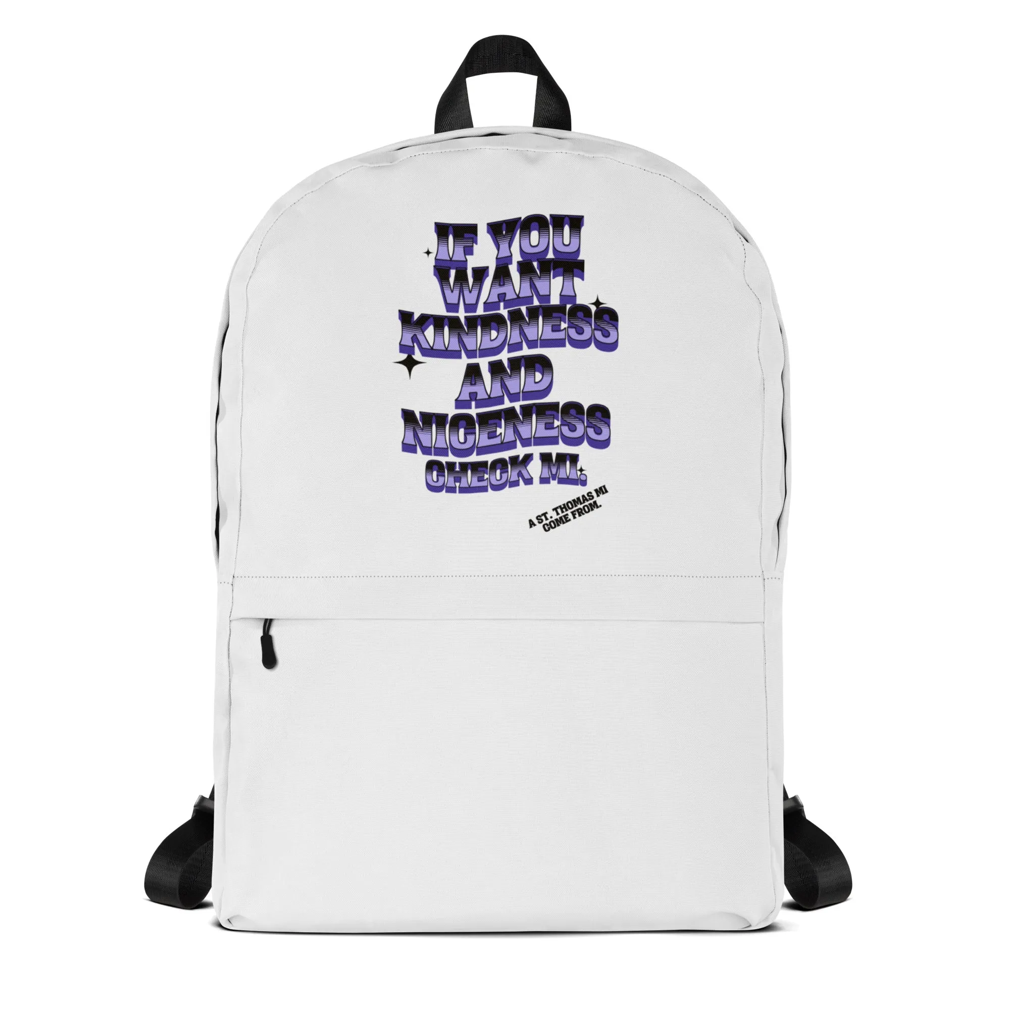 A St. Thomas- Backpack - Jamaican slang on a backpack Jamaica personalized backpack Jamaica book bag Jamaican bag