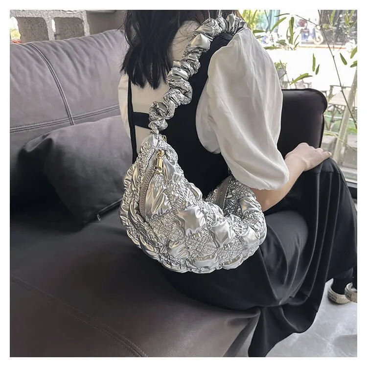 Adjustable Shoulder Strap Puffer Bag-Showtown