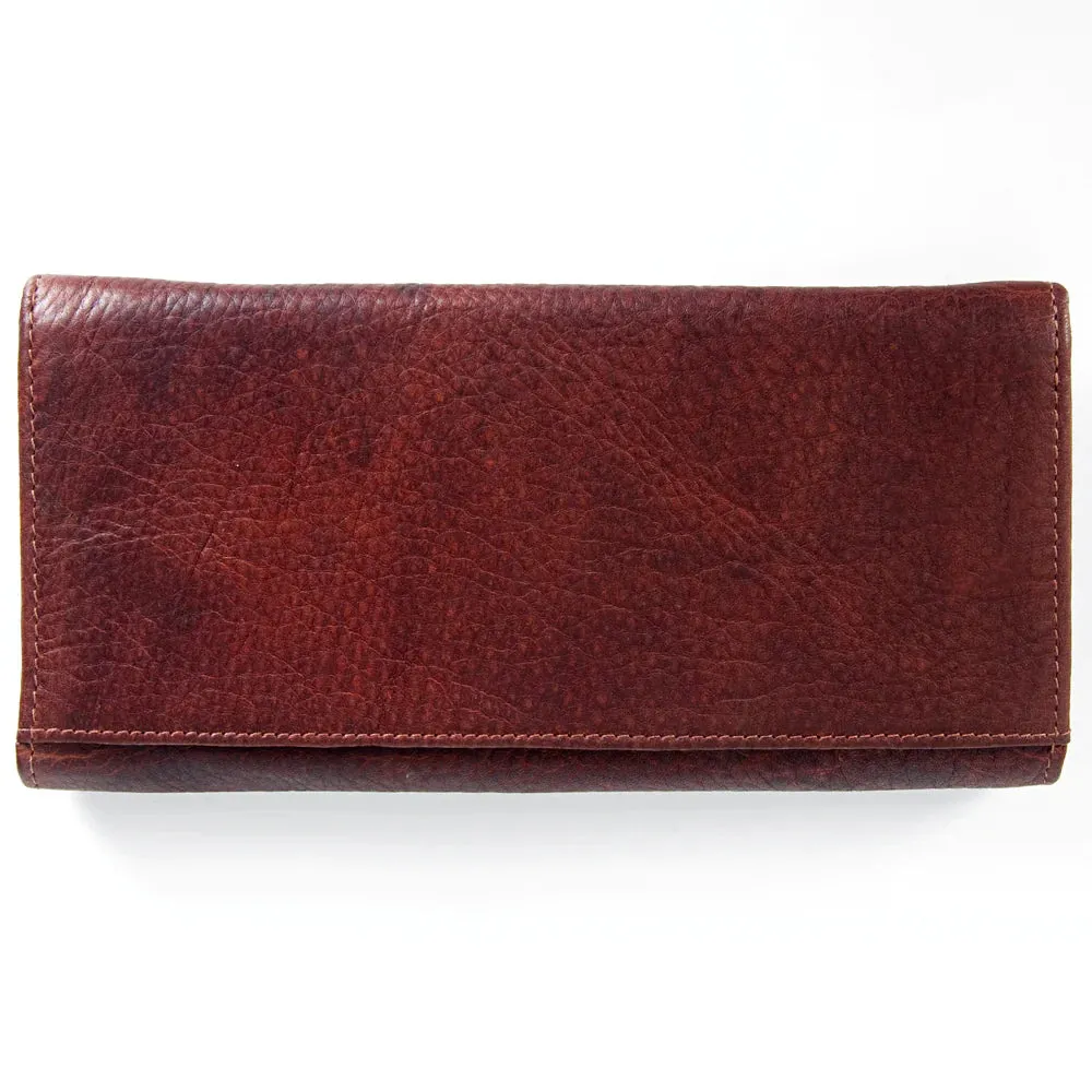 American Darling Leather Aztec Thunder Bird Painted Wallet