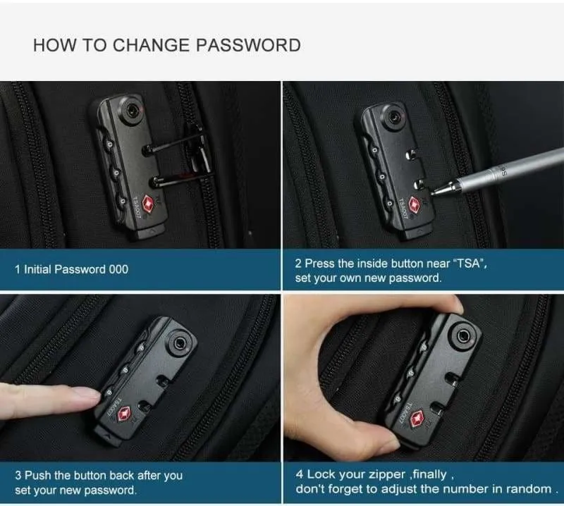 Anti Theft Laptop Backpack Splash Proof  Just For You