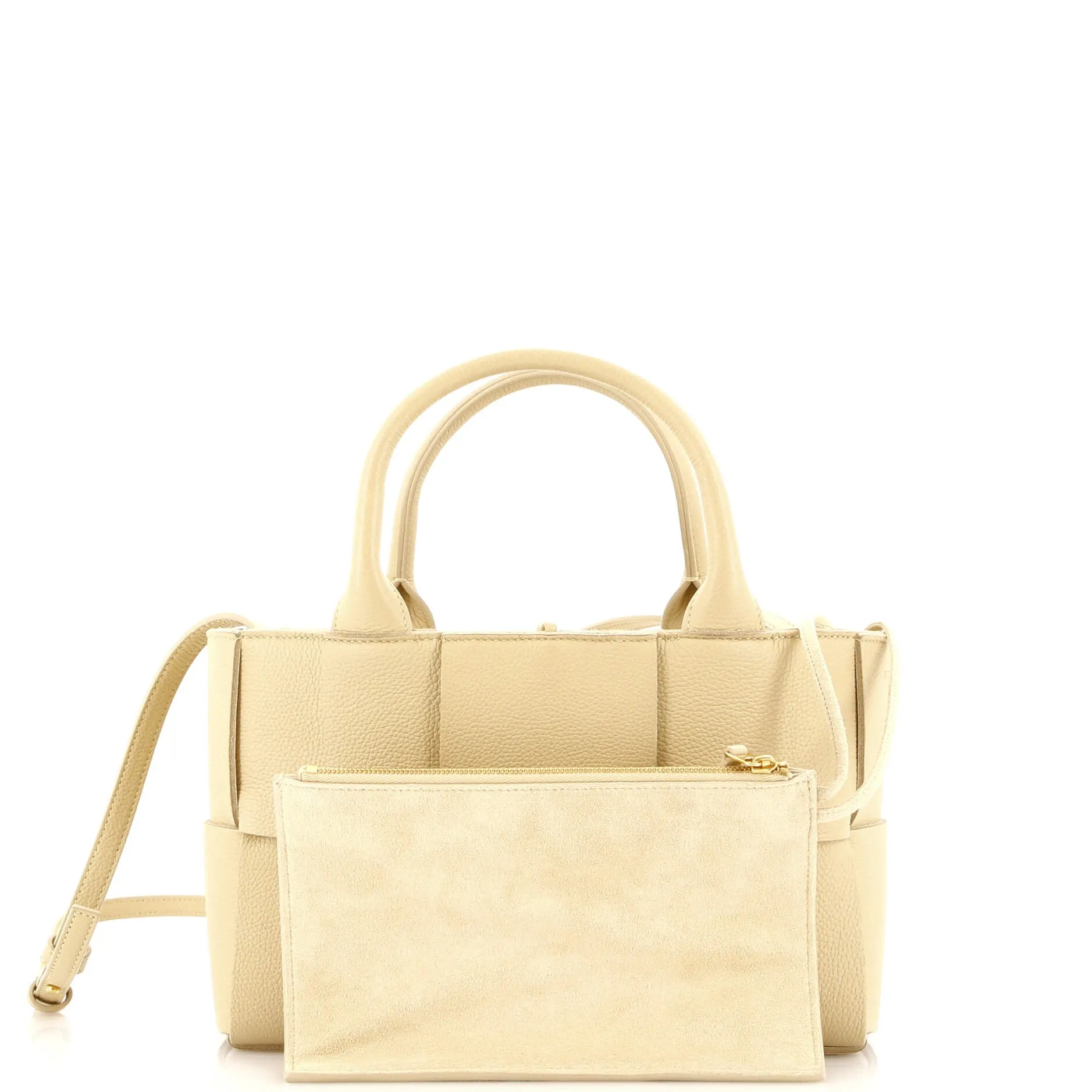 Arco Tote Maxi Intrecciato Leather Mini