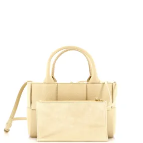 Arco Tote Maxi Intrecciato Leather Mini