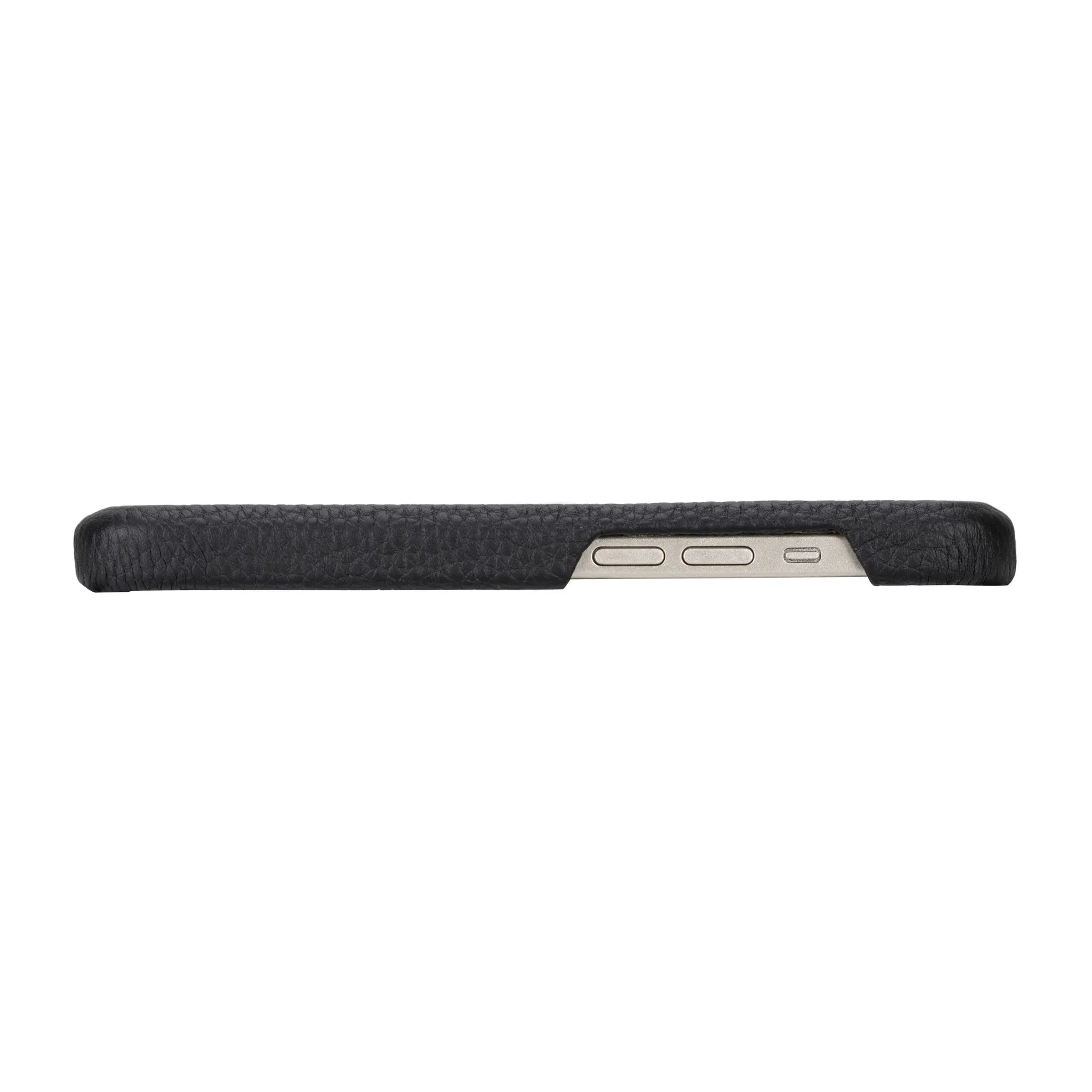 Burkley iPhone 15 Plus Wallet Case, Pebble Black