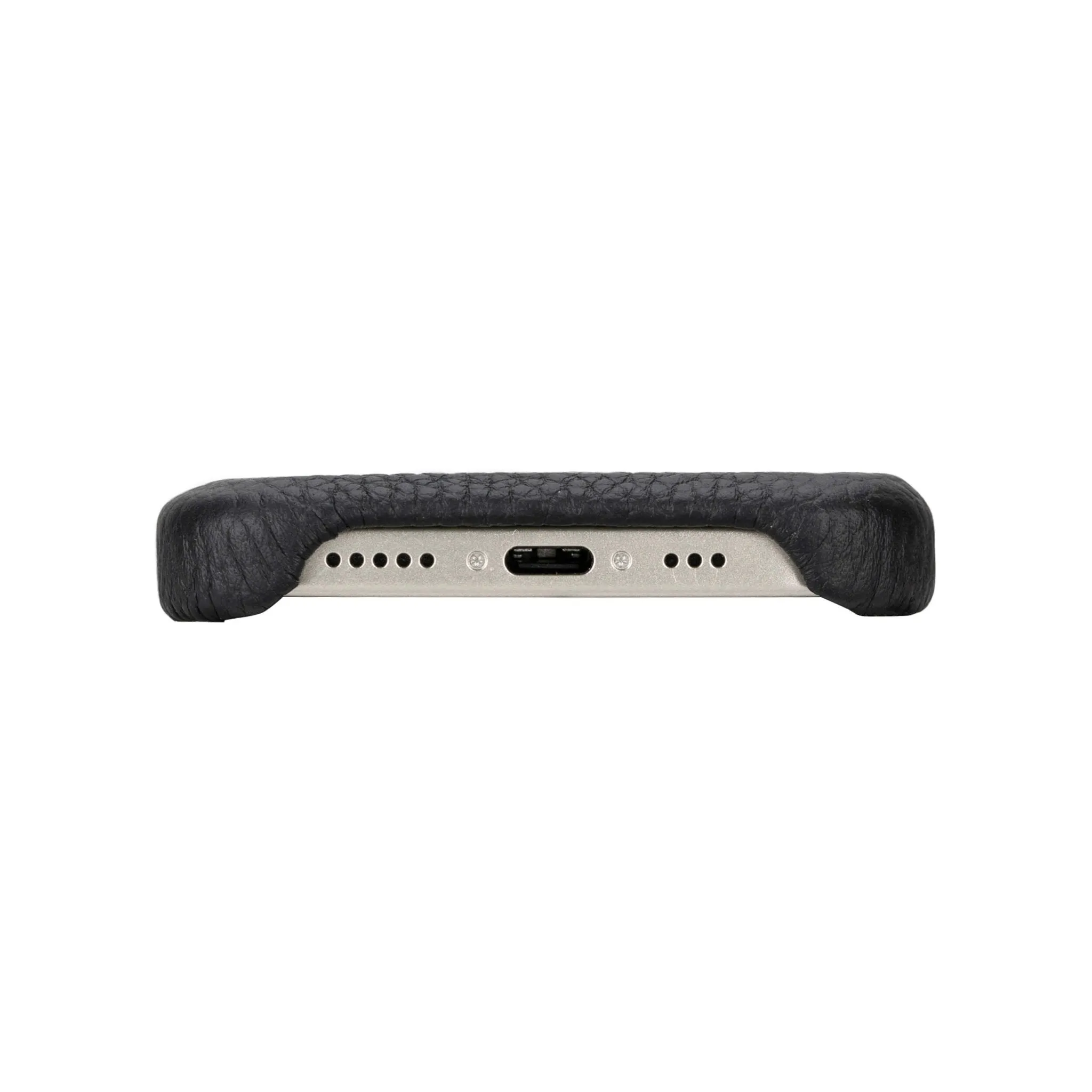 Burkley iPhone 15 Plus Wallet Case, Pebble Black