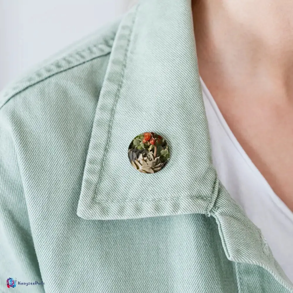 Cactus Rose Buttons small 1'' (5-pack)