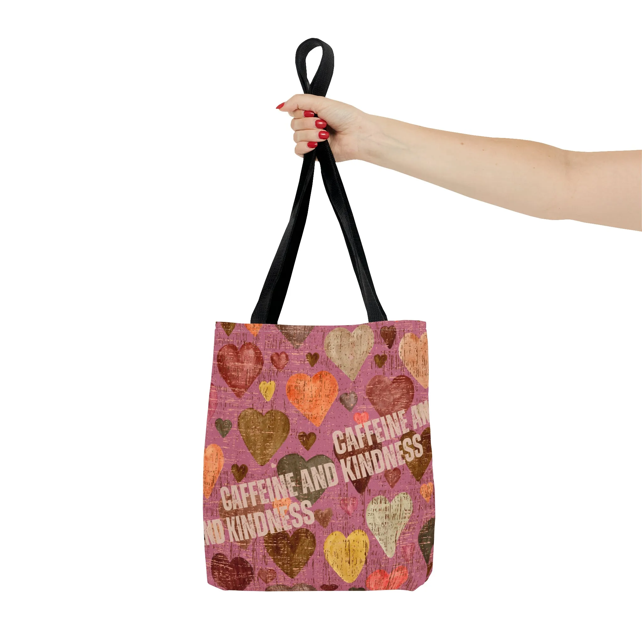 Caffeine and Kindness: Women's Small Tote Bag for Chic Caffeine Lovers