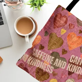 Caffeine and Kindness: Women's Small Tote Bag for Chic Caffeine Lovers