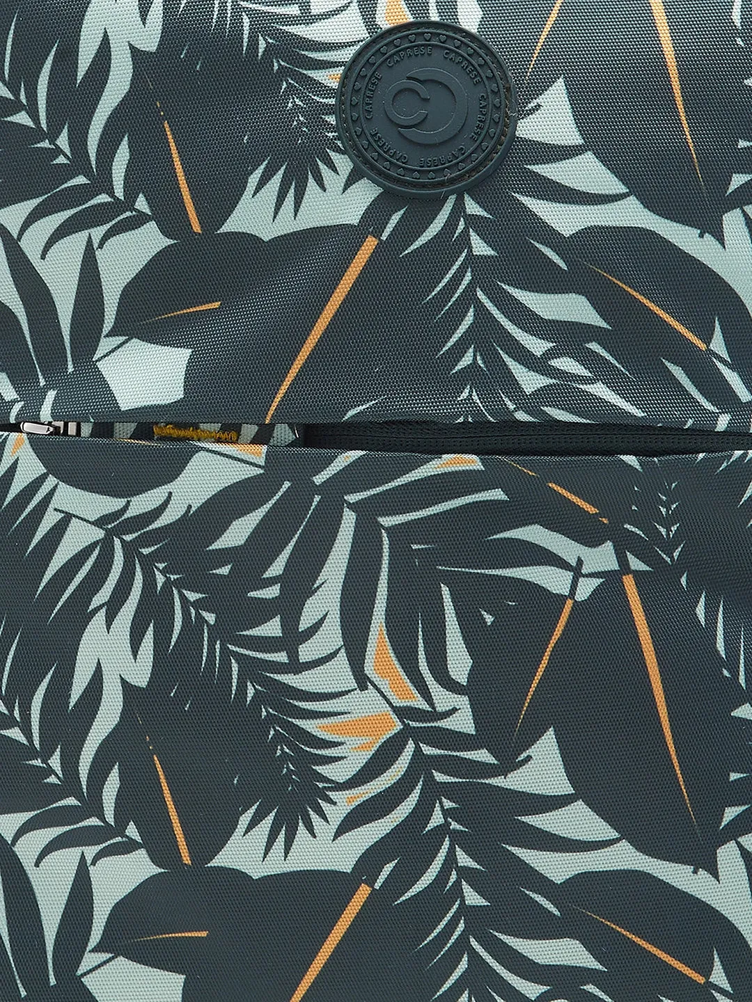 Caprese Eddy Laptop Backpack Medium Printed Green