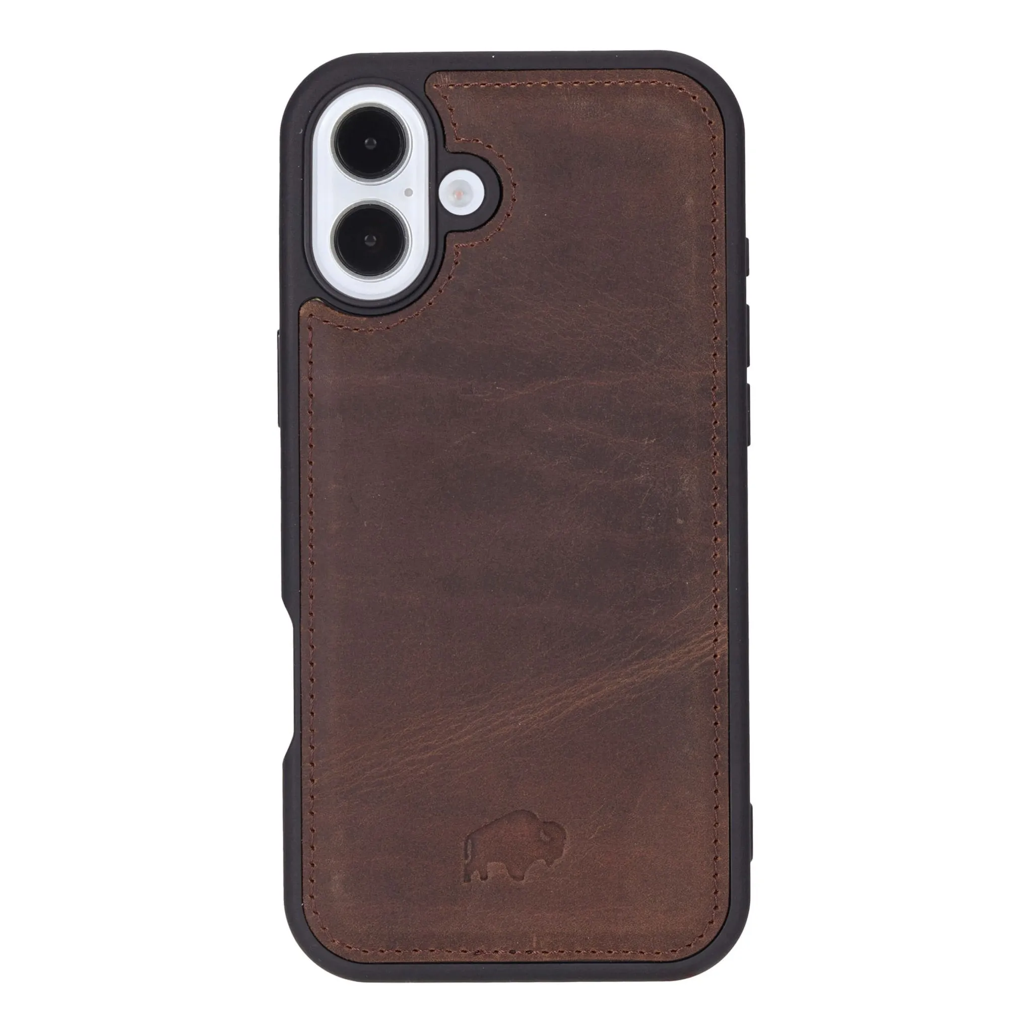 Carter iPhone 16 Plus Wallet Case, Distressed Coffee