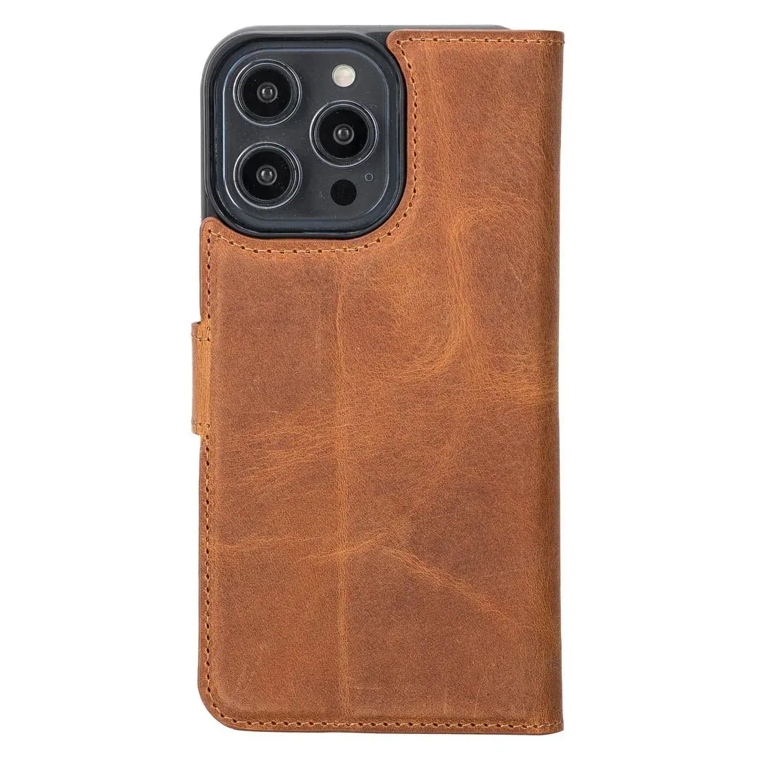 Carter iPhone 16 Pro Max Wallet Case, Golden Brown