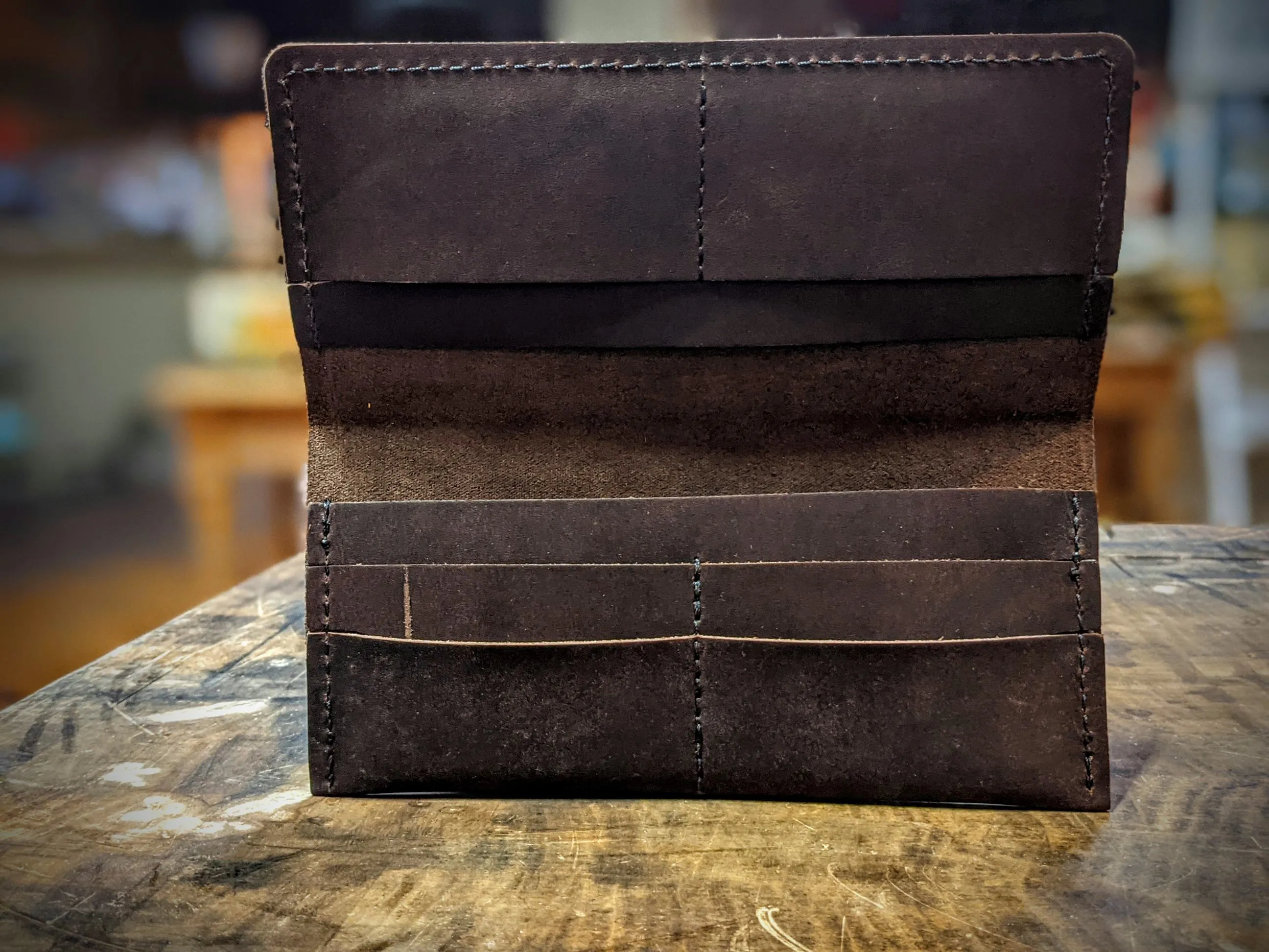 Checkbook Wallet - Brown