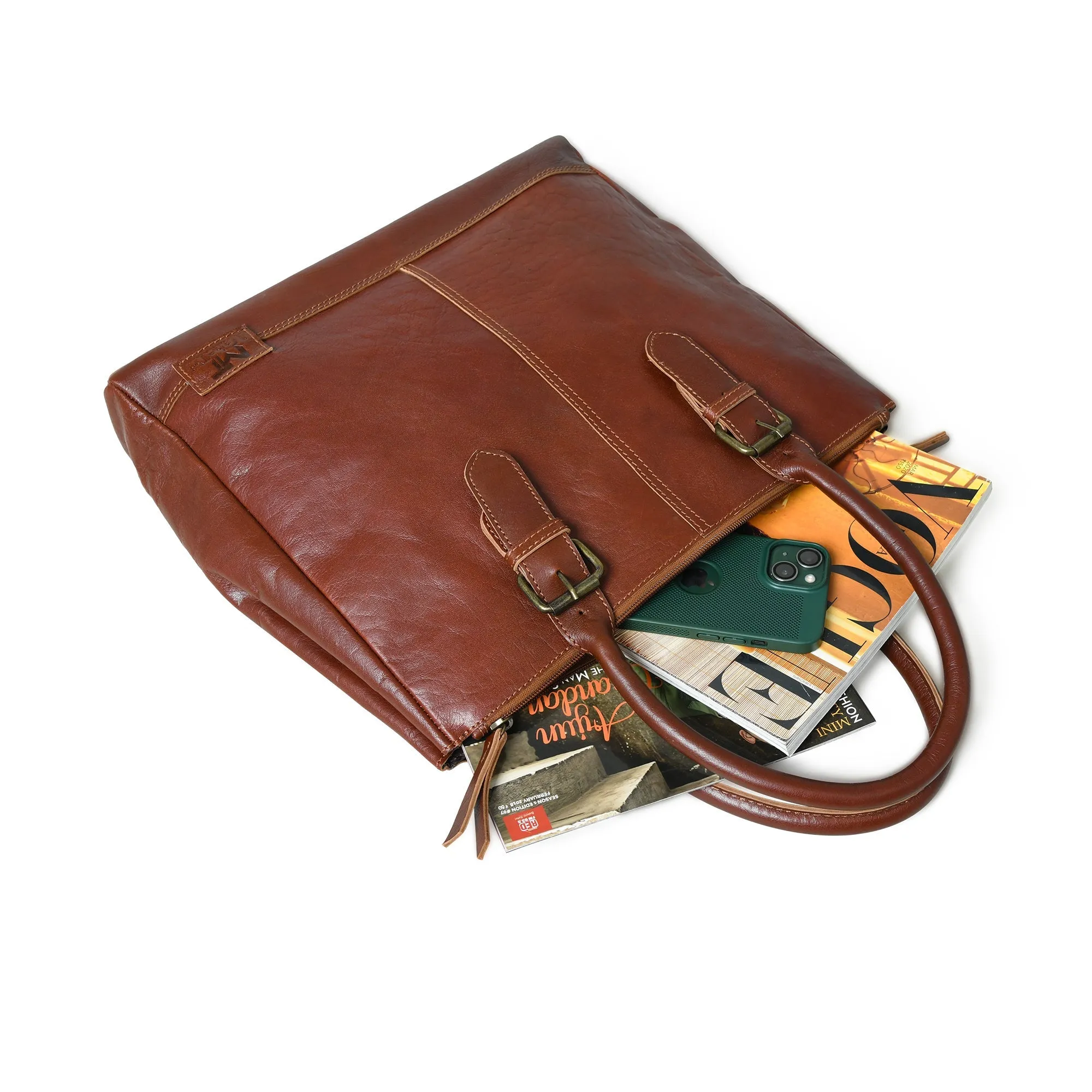 City Chic Cognac Shopper Tote