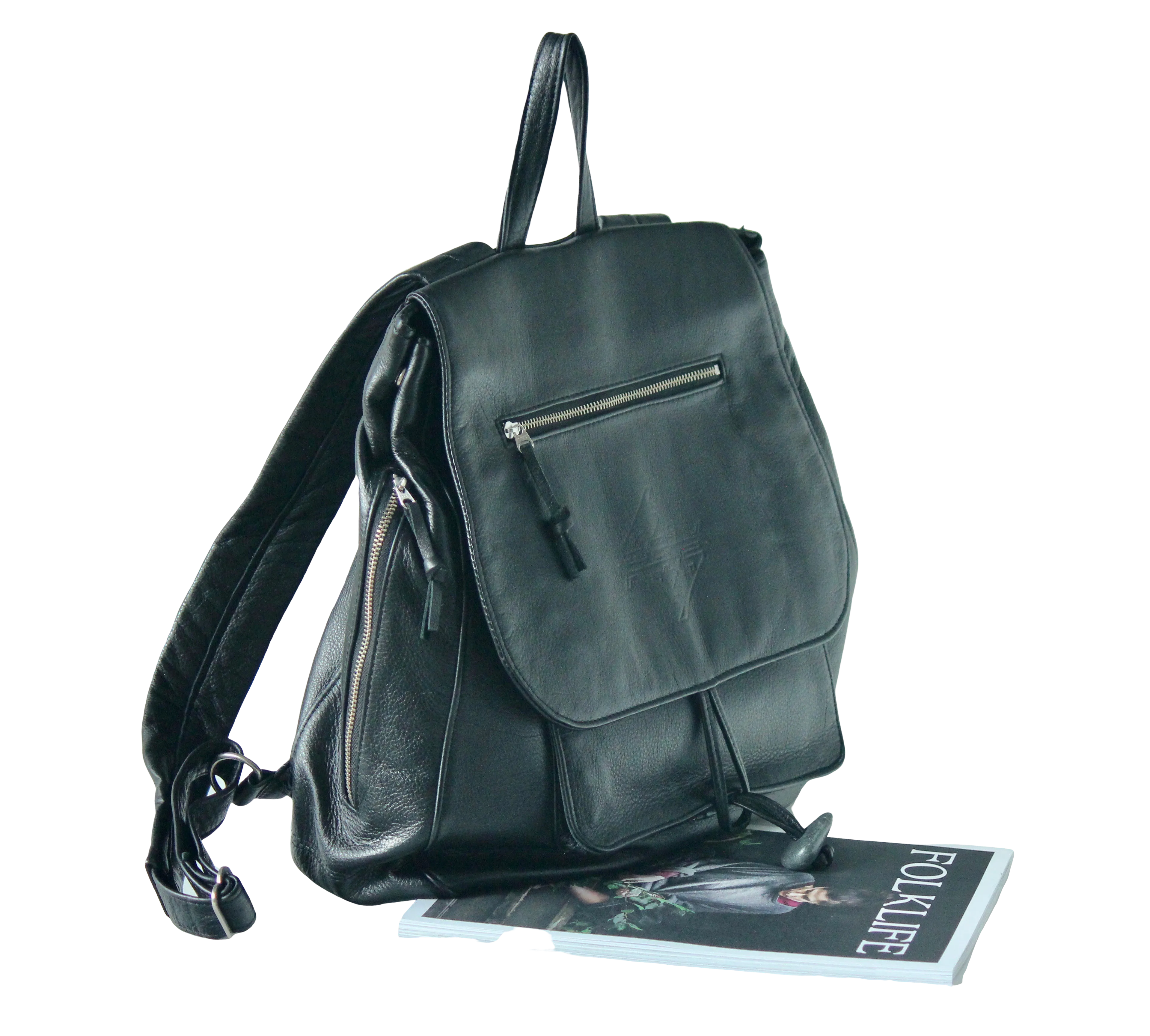 Classic Large Backpack - Reinforced Genuine Leather Backpack