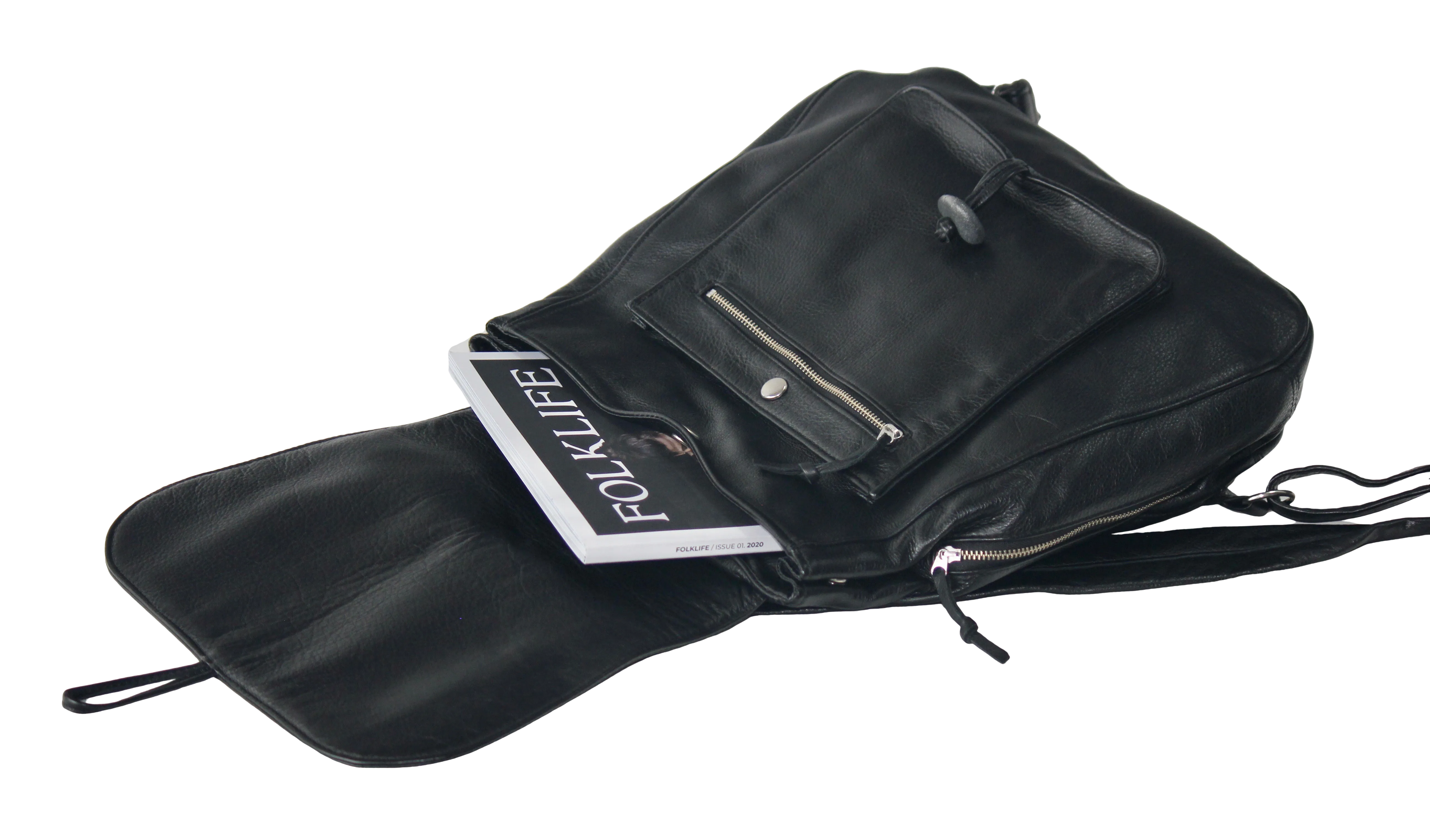 Classic Large Backpack - Reinforced Genuine Leather Backpack