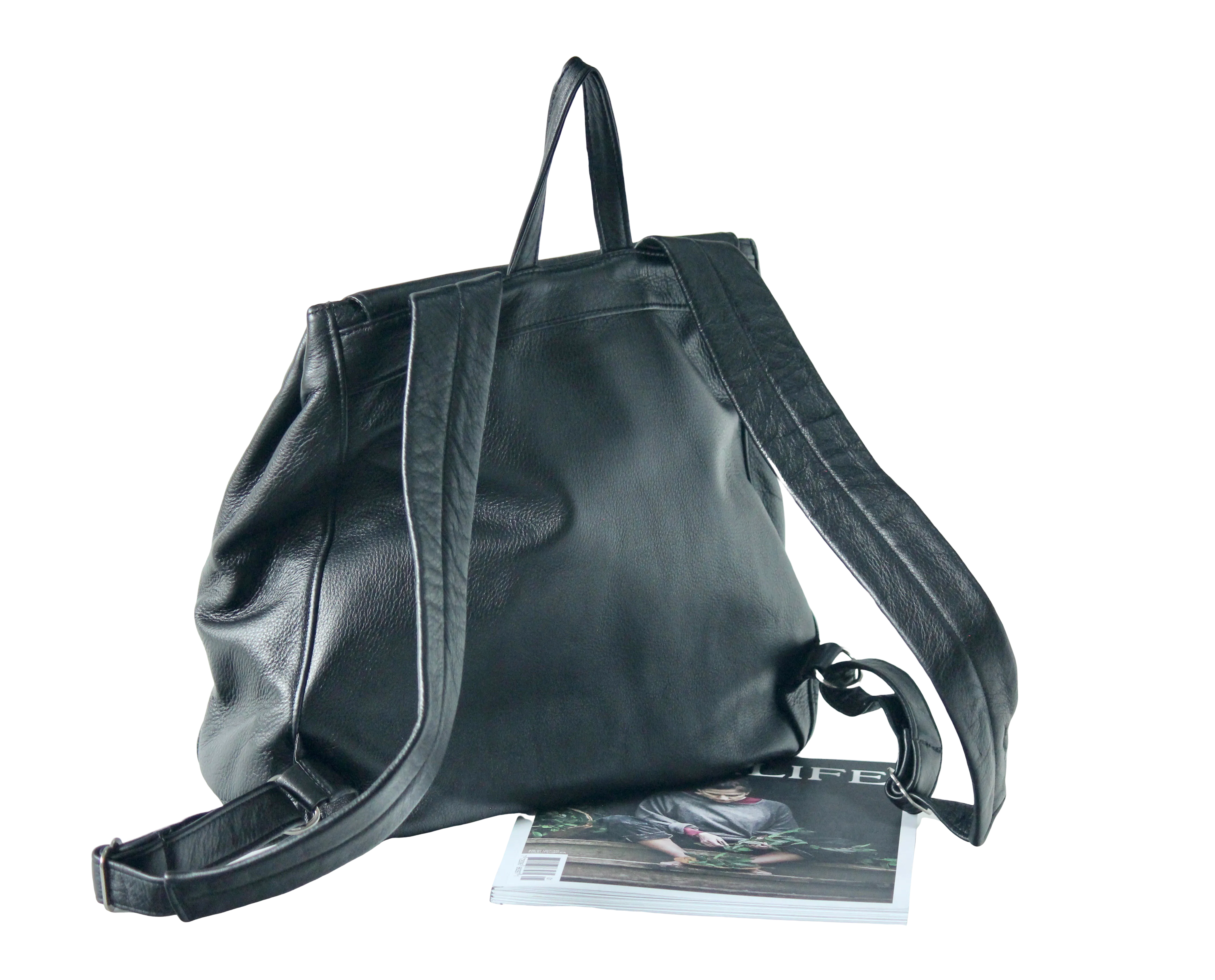 Classic Large Backpack - Reinforced Genuine Leather Backpack