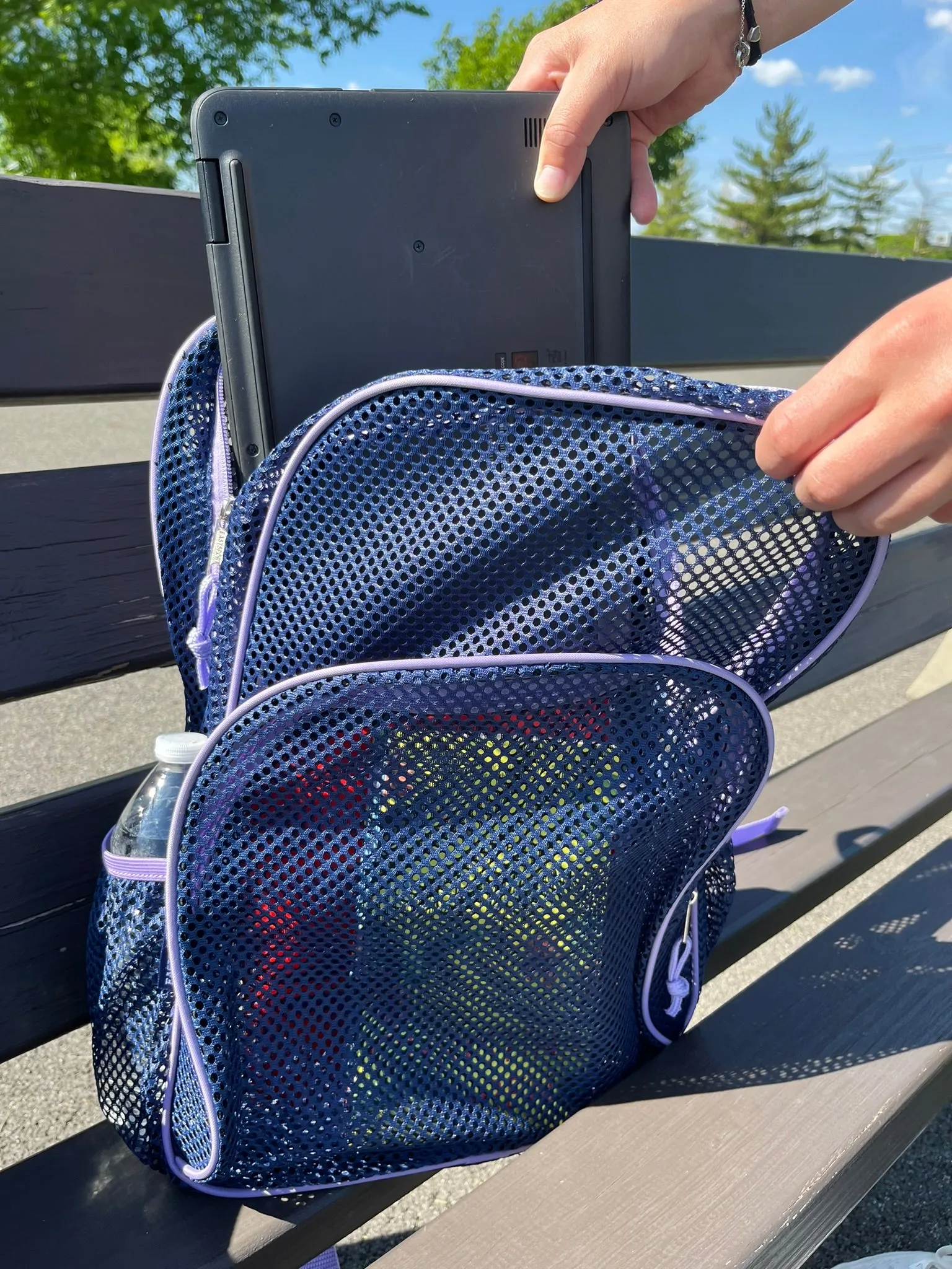 Classic Mesh Backpack with Padded Shoulder Straps