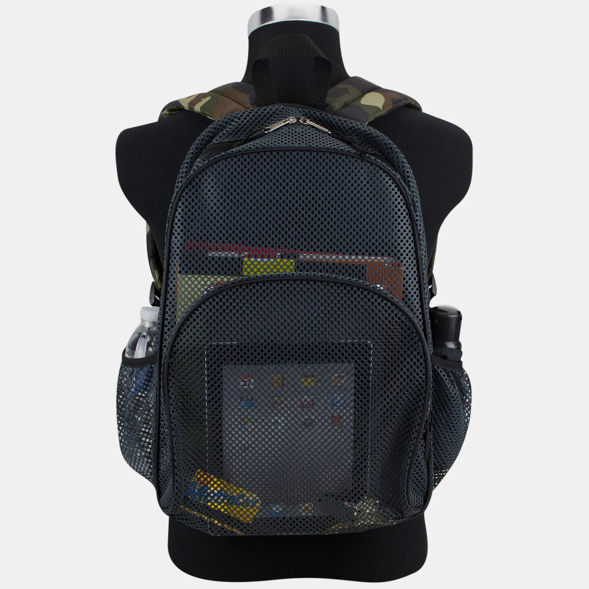 Classic Mesh Backpack with Padded Shoulder Straps