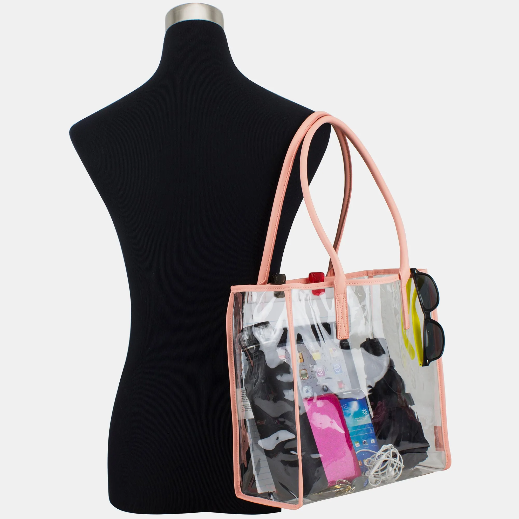 Clear All Purpose Security Large Tote Bag