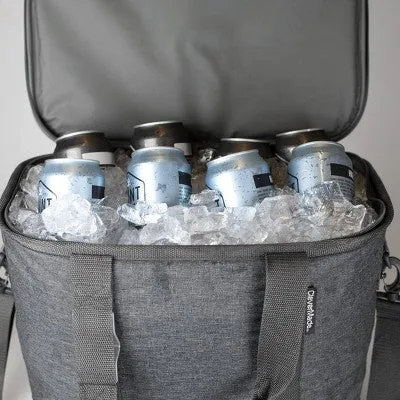 CleverMade Eco Soft Sided Cooler Bag Soft Side Collapsible Insulated 21 QT, Gray
