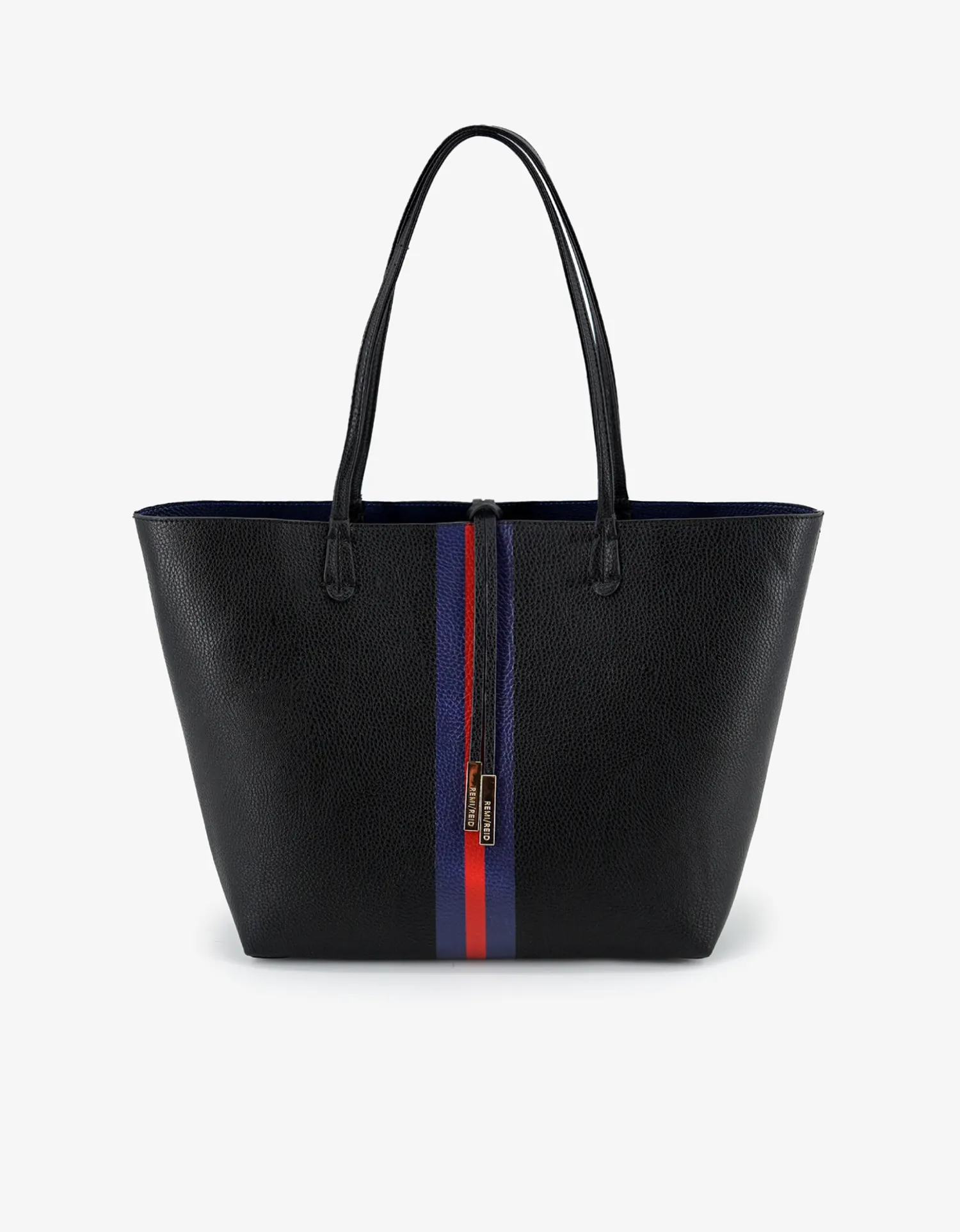 DEPARTURE TOTE STRIPE BLACK/NAVY
