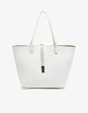 DEPARTURE TOTE WHITE/GOLD