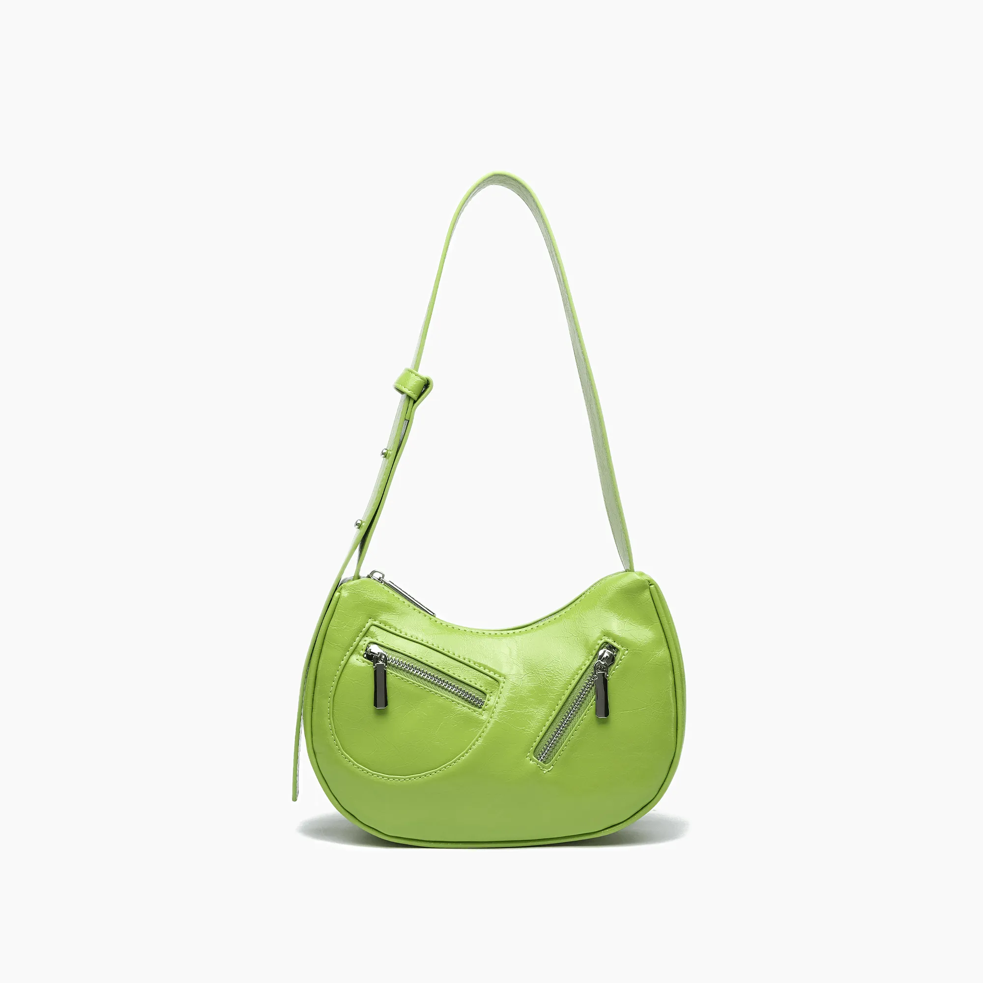 Dolce Crackled Vegan Leather Shoulder Bag