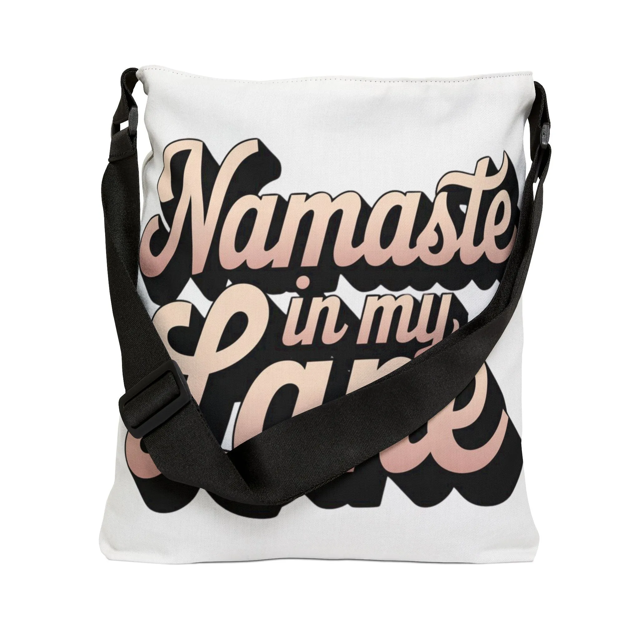 DUO MODERN – “Namaste in My Lane” Adjustable Tote Bag