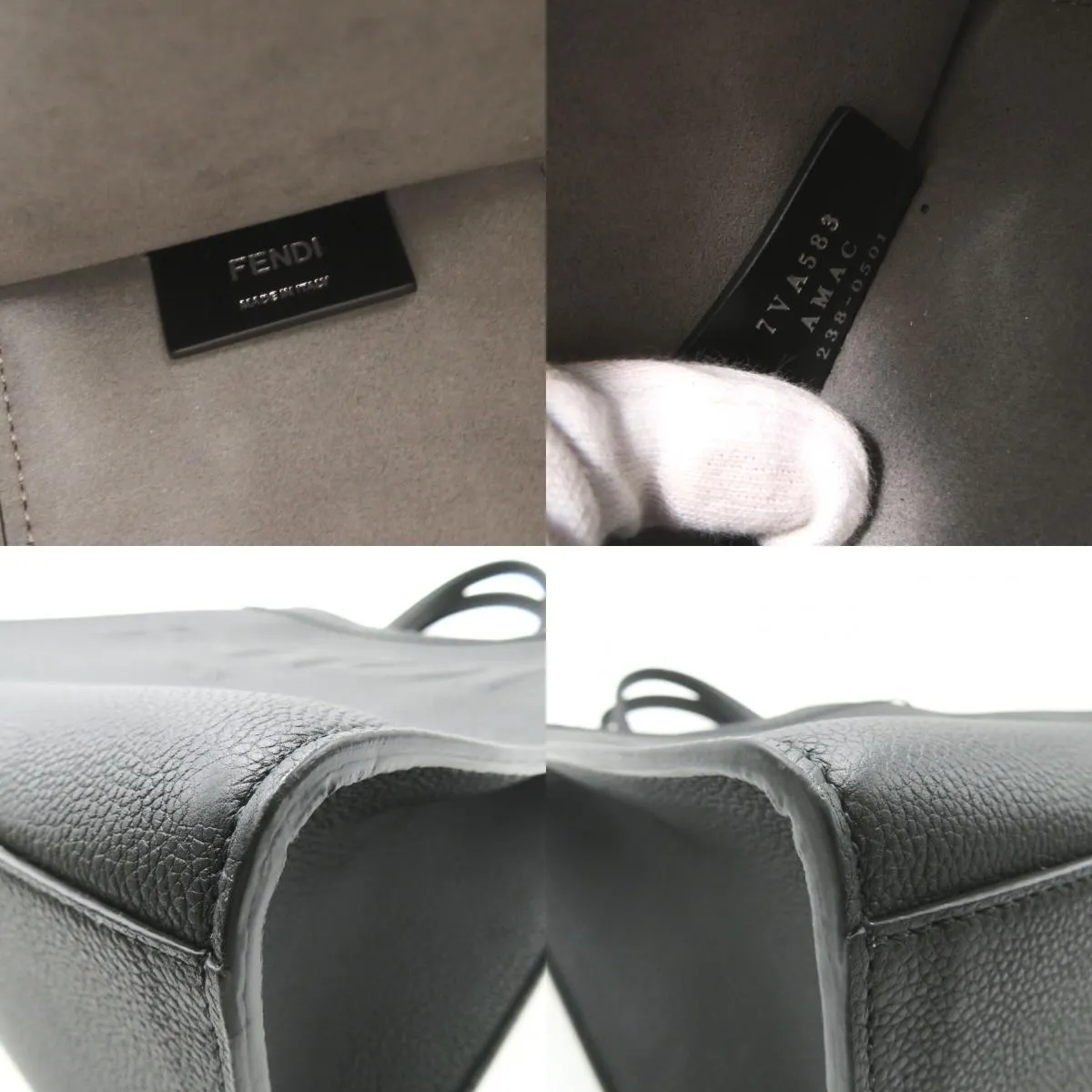 Fendi Leather 2Way Tote Bag 7VA583