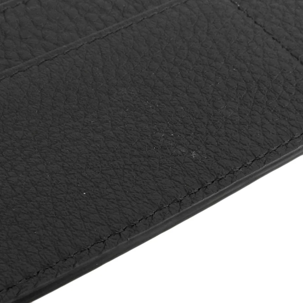 Fendi Leather Bifold Long Wallet Black