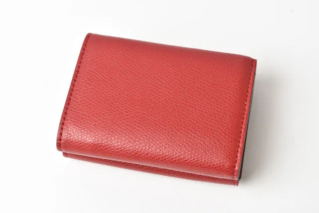 Fendi Leather Trifold Wallet F IS FENDI Micro Red