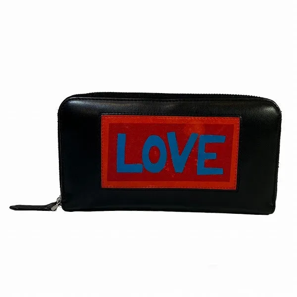 Fendi Leather Zip-Around Long Wallet