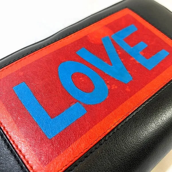 Fendi Leather Zip-Around Long Wallet