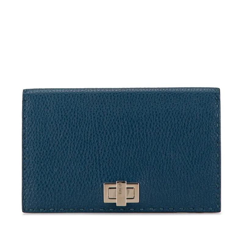 Fendi Peekaboo Selleria Leather Long Wallet