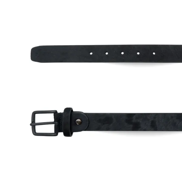 Gift Set | MOLLY Black Ponyhair Genuine Leather Belt & NUNDAH Cowhide Clutch Crossbody Bag