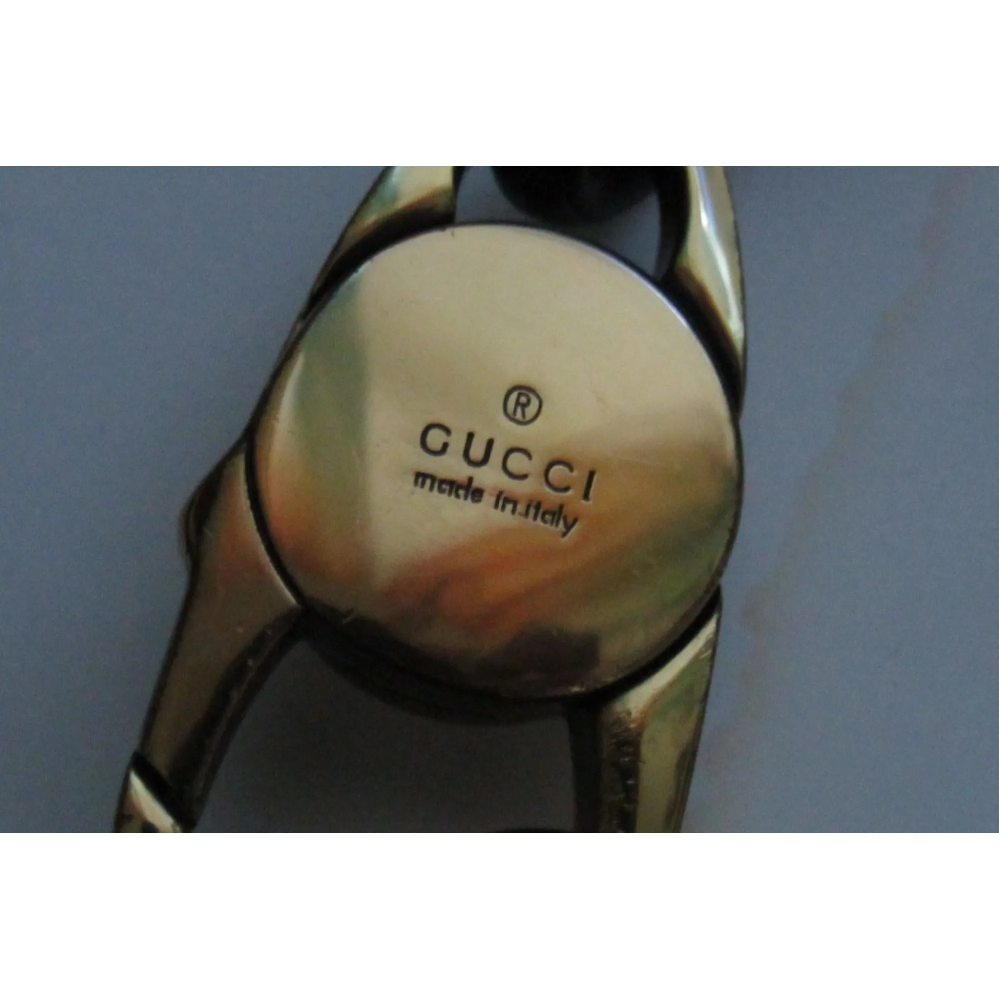 Gucci white & black leather XL hobo w a black braided strap