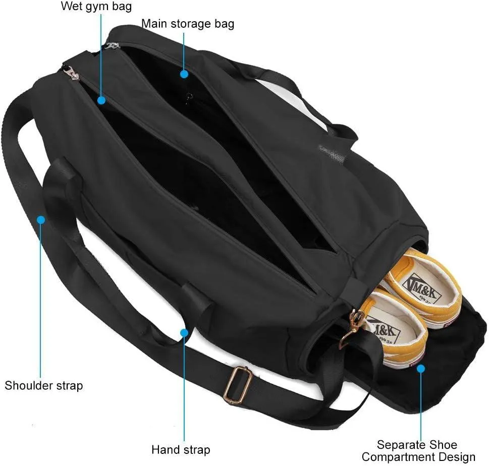 Gym Duffle Bag Dry Wet Separated, Sport Duffle Bag