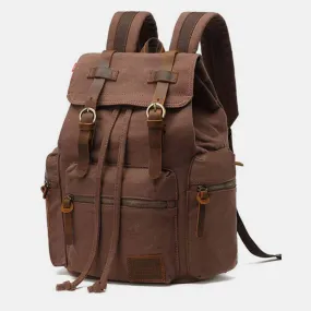 High Capacity Canvas Vintage Backpack