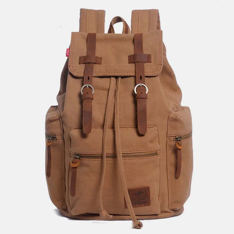 High Capacity Canvas Vintage Backpack