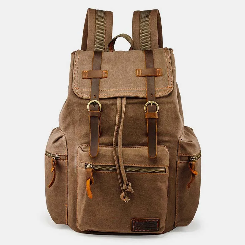 High Capacity Canvas Vintage Backpack