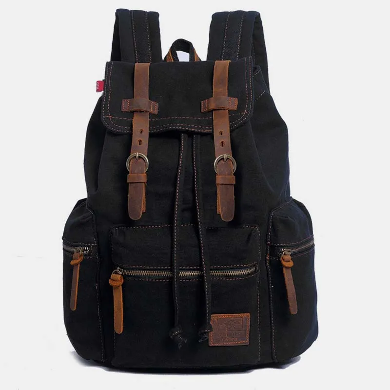 High Capacity Canvas Vintage Backpack