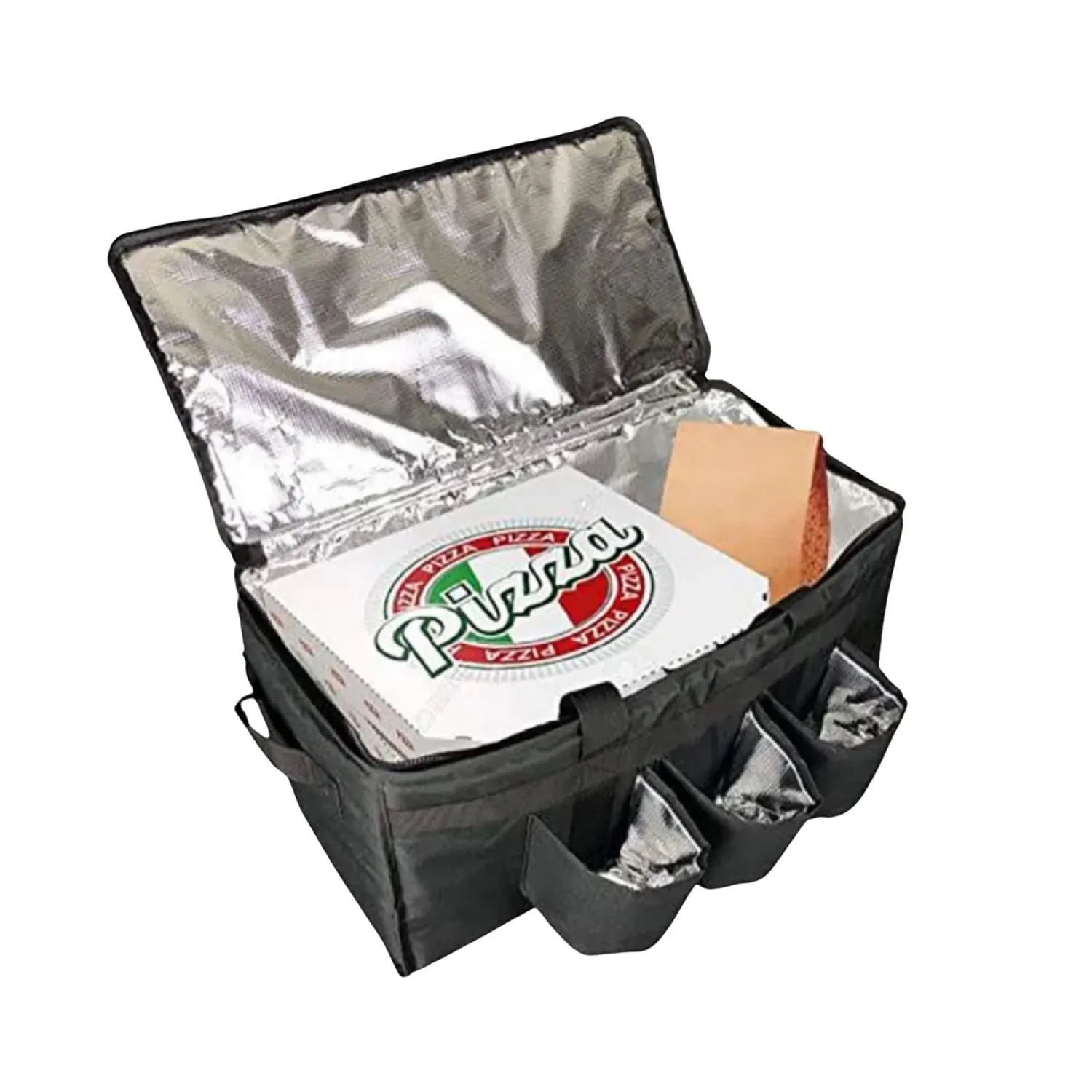 Insulated Food Delivery Bag w/ Cup Holders, Waterproof, 55x35x30cm, GOMINIMO