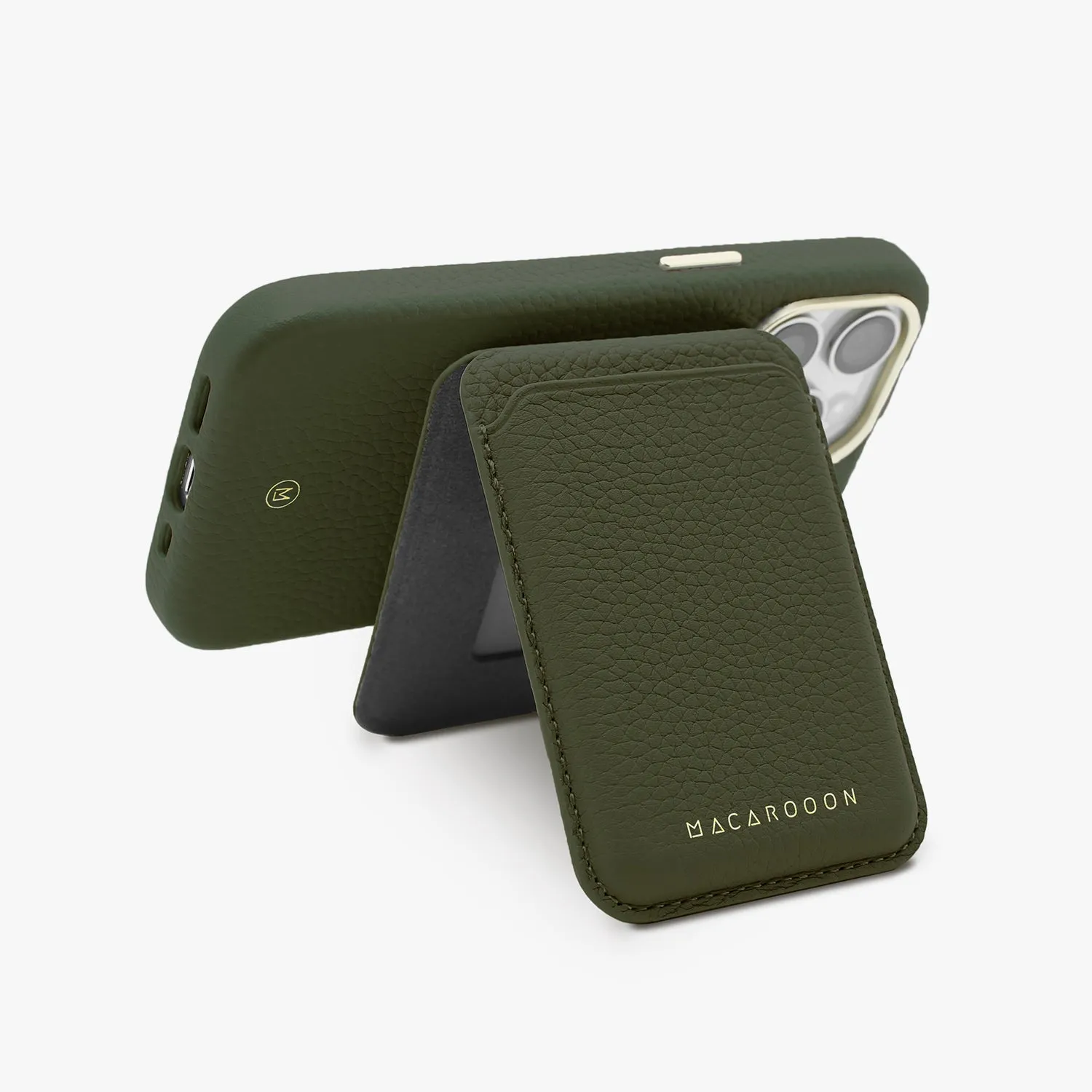 iPhone 13 Leather MagSafe Case   Leather MagSafe Wallet with Stand