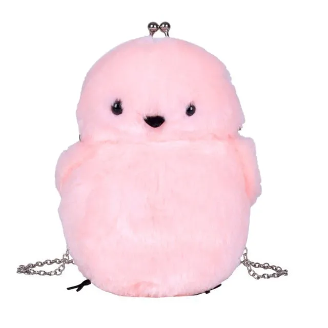 Kawaii Chick Plush Shoulder Bag