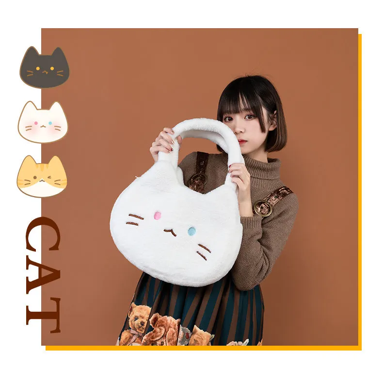 Kawaii Small Cat Plush Shoulder Bag