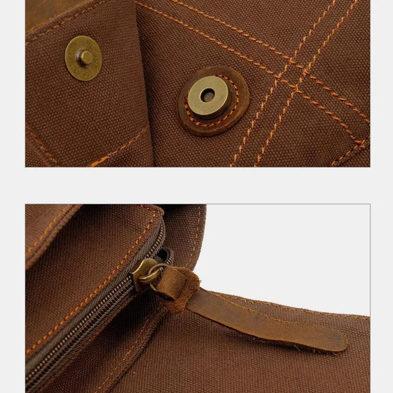 Large Capacity Retro Canvas Crossbody Bag