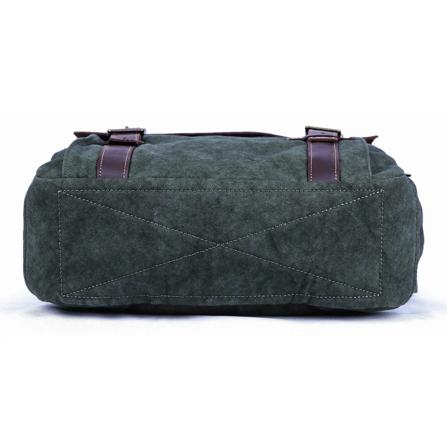 Leather Canvas Backpack #71102