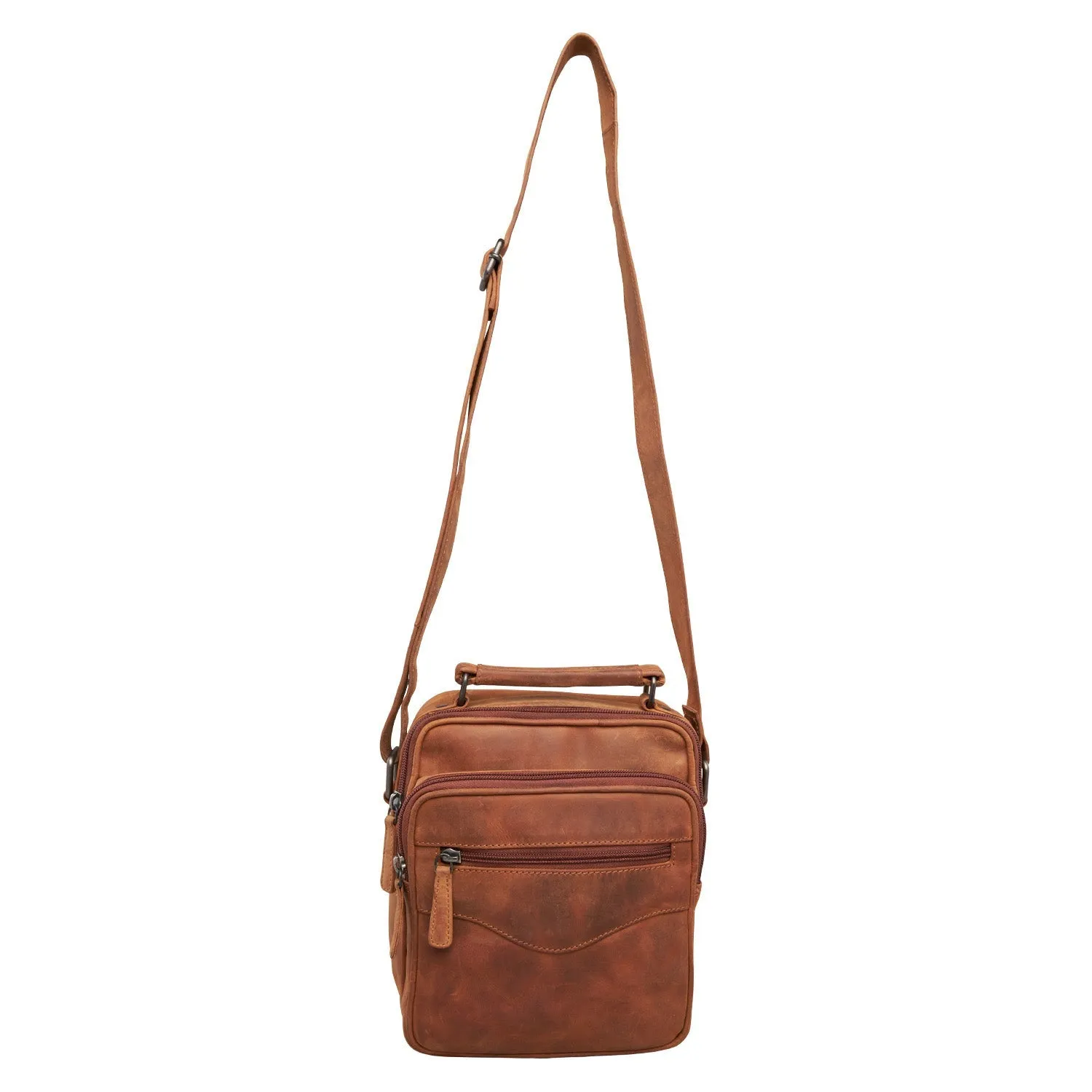 Logan Leather Conceal Carry Unisex Crossbody Bag