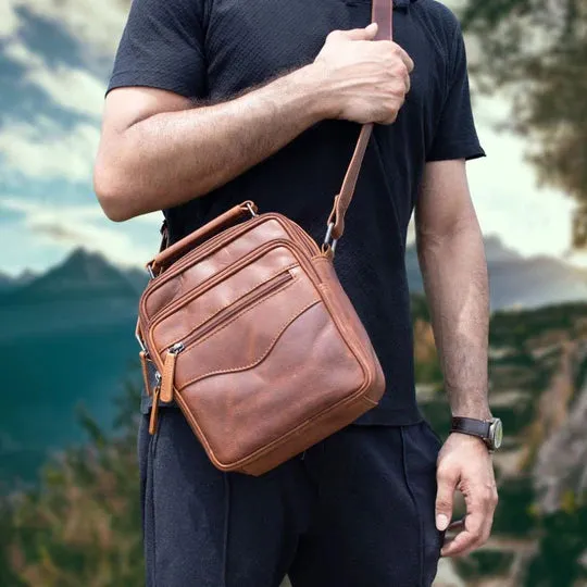 Logan Leather Conceal Carry Unisex Crossbody Bag