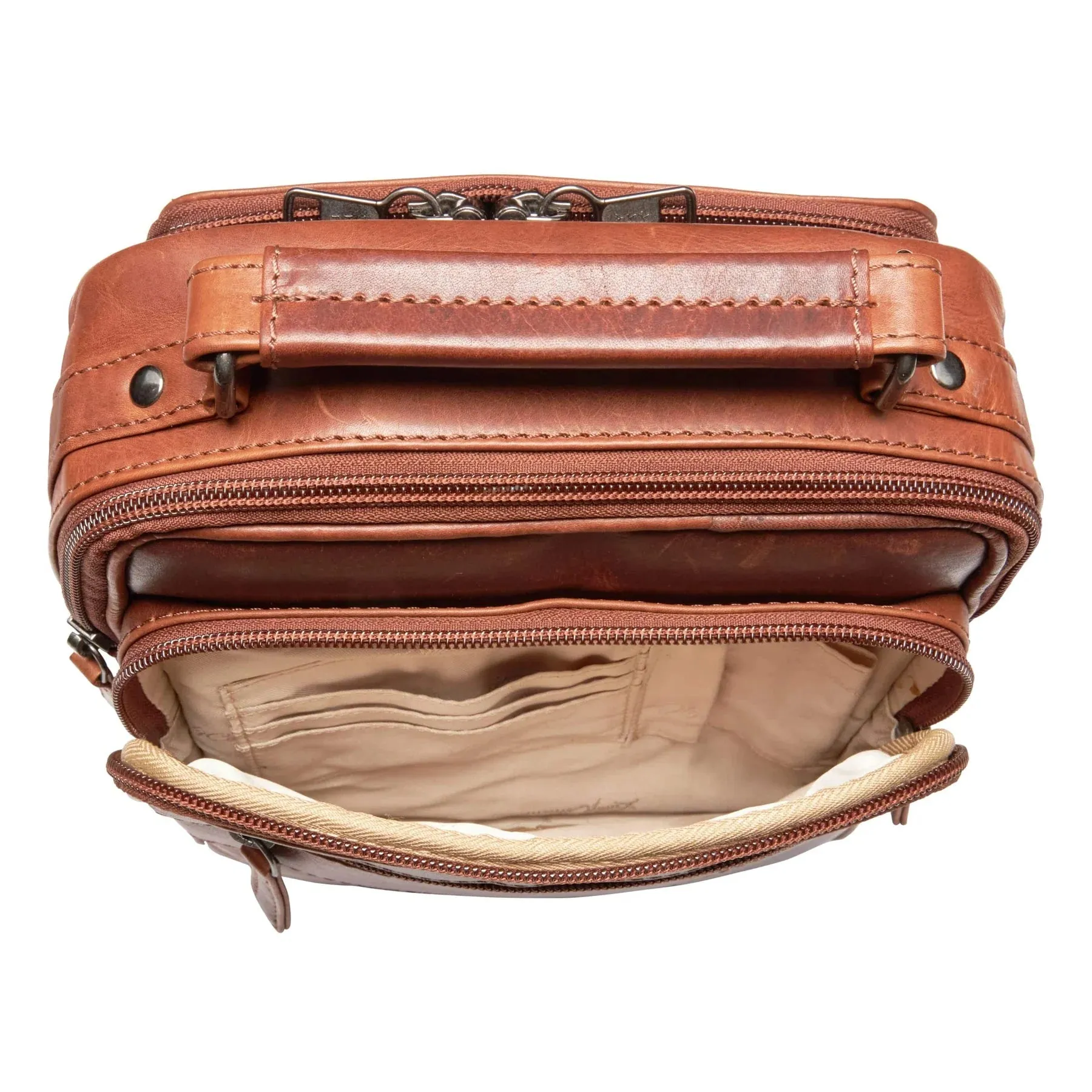 Logan Leather Conceal Carry Unisex Crossbody Bag